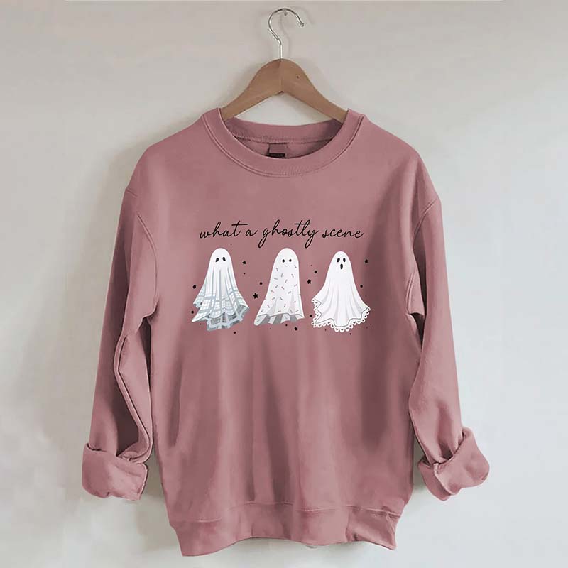 What A Ghostly Scene Sweatshirt