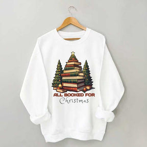 All Booked for Christmas Tree Sweatshirt