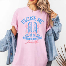 Retro Cowgirl Country Music T-Shirt