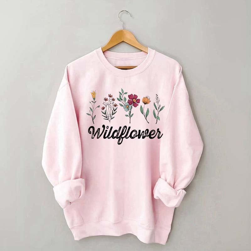 Minimalist Wildflower Sweatshirt