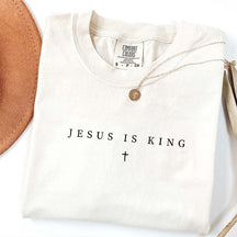Minimalist Cute Jesus is King T-Shirt