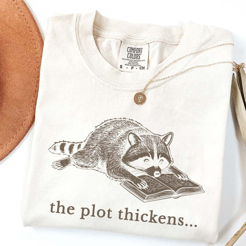 Comfort Colors Bookish Raccoon T-Shirt