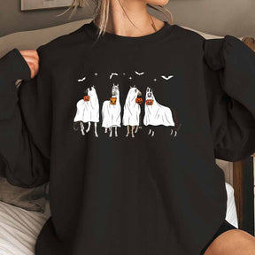 Horse Ghost Spooky Halloween Sweatshirt