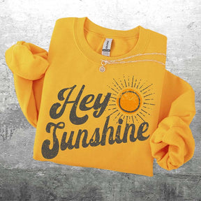 Retro 70s Style Hey Sunshine Sweatshirt