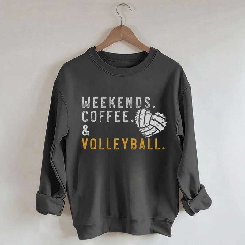 Weeked Coffee & Volleyball Mom Sweatshirt
