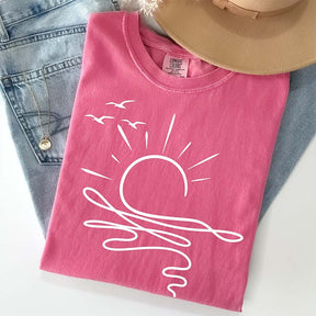 Boho Summer Sun Ocean T-Shirt