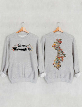 Grow Through It Flower Sweatshirt