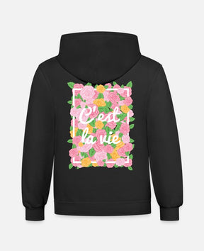 Unisex Floral Back Print Hoodie