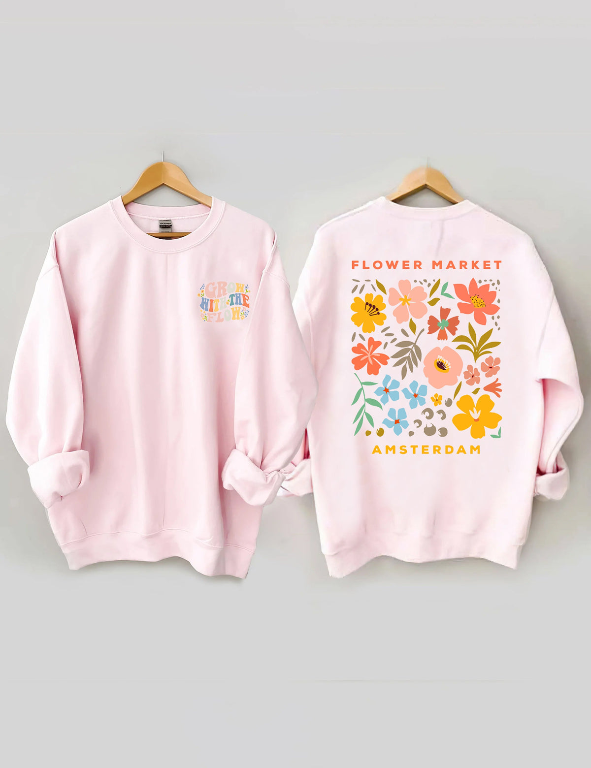 Boho Flower Market Amsterdam Sweatshirt