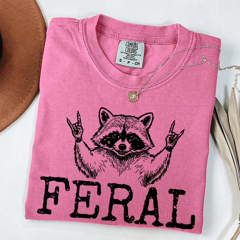 Feral Raccoon Girl T-Shirt