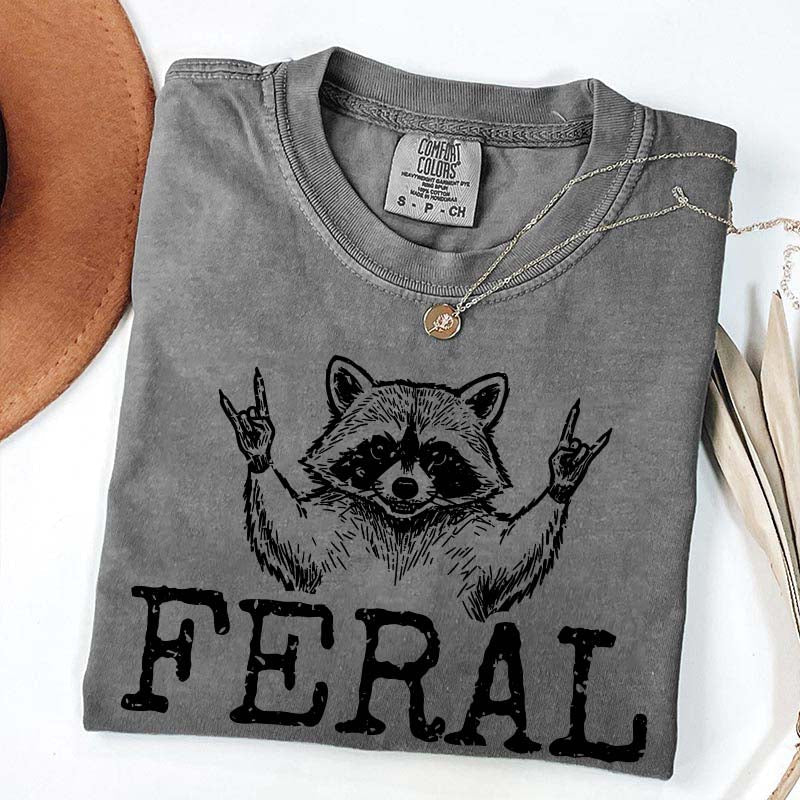 Feral Raccoon Girl T-Shirt