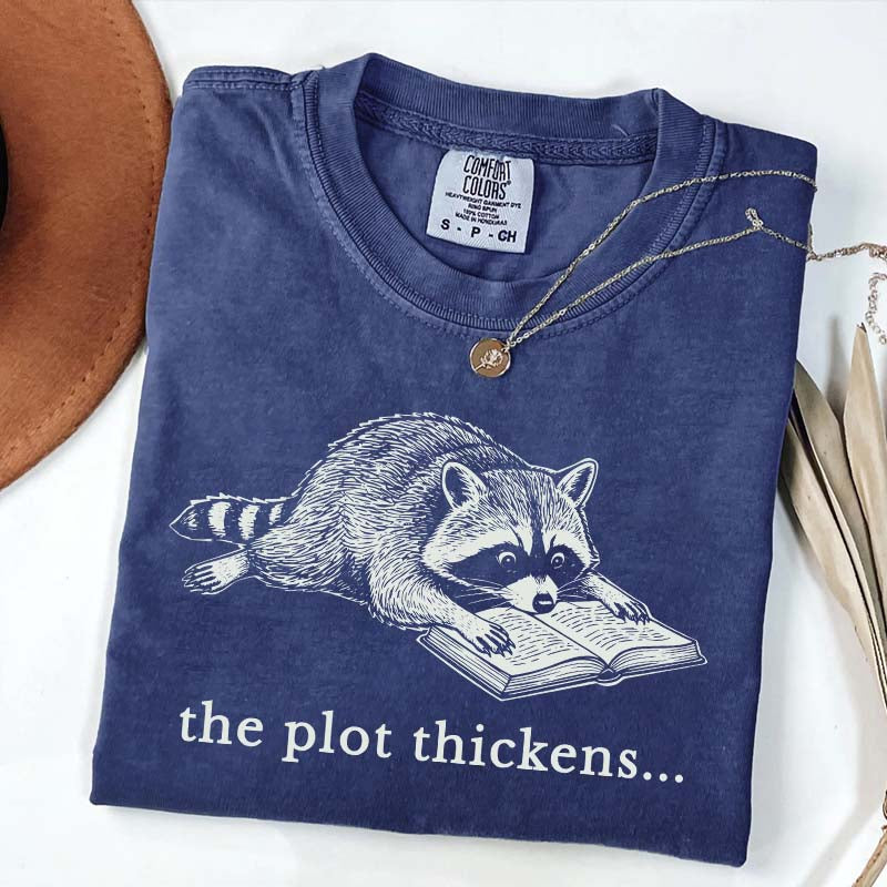 Comfort Colors Bookish Raccoon T-Shirt