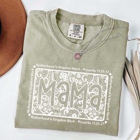 Motherhood Is Kingdom Work Religious Mama T-Shirt