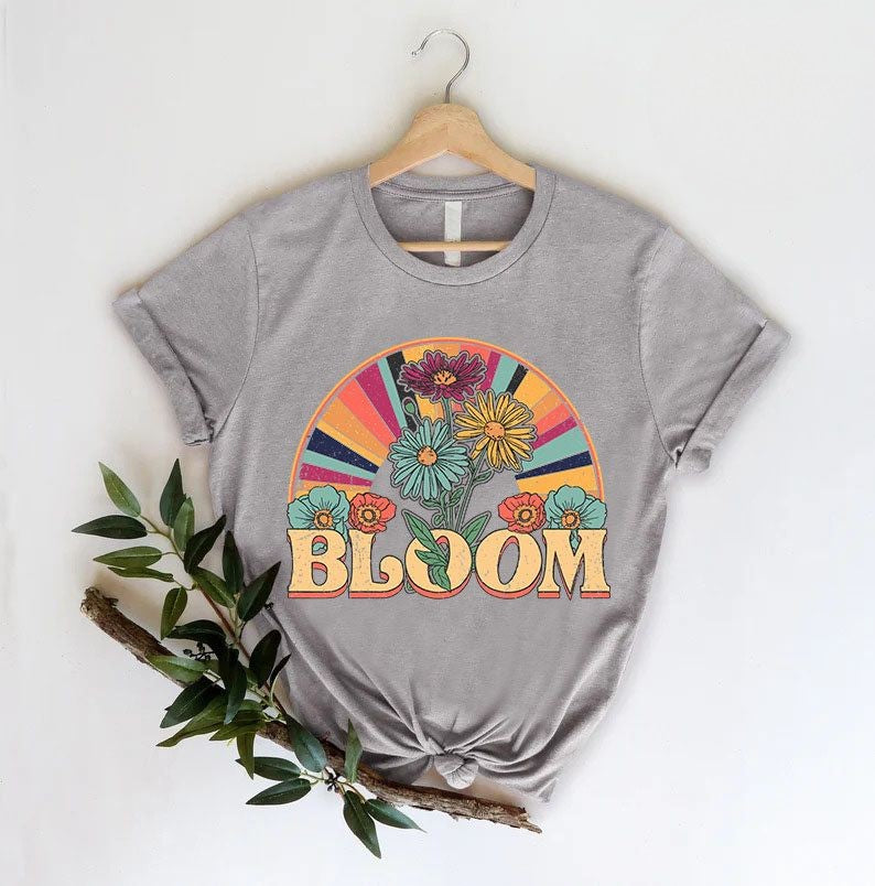 Retro Bloom Wildflower T-shirt