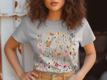 Pressed Flowers Tshirt Boho Wildflowers Shirt