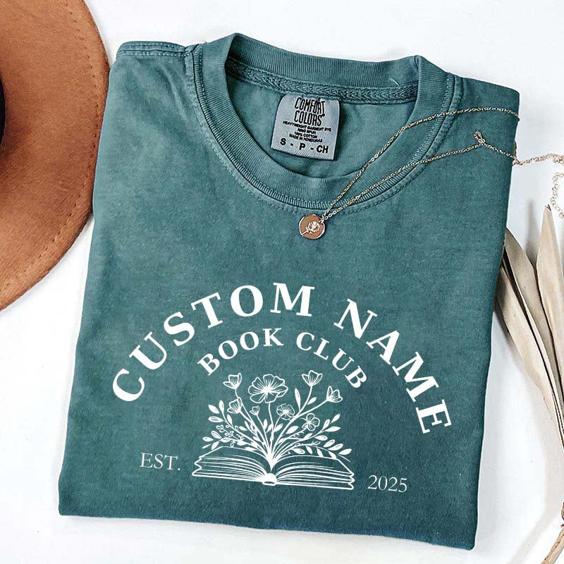 Personalized Book Club Name T-Shirt