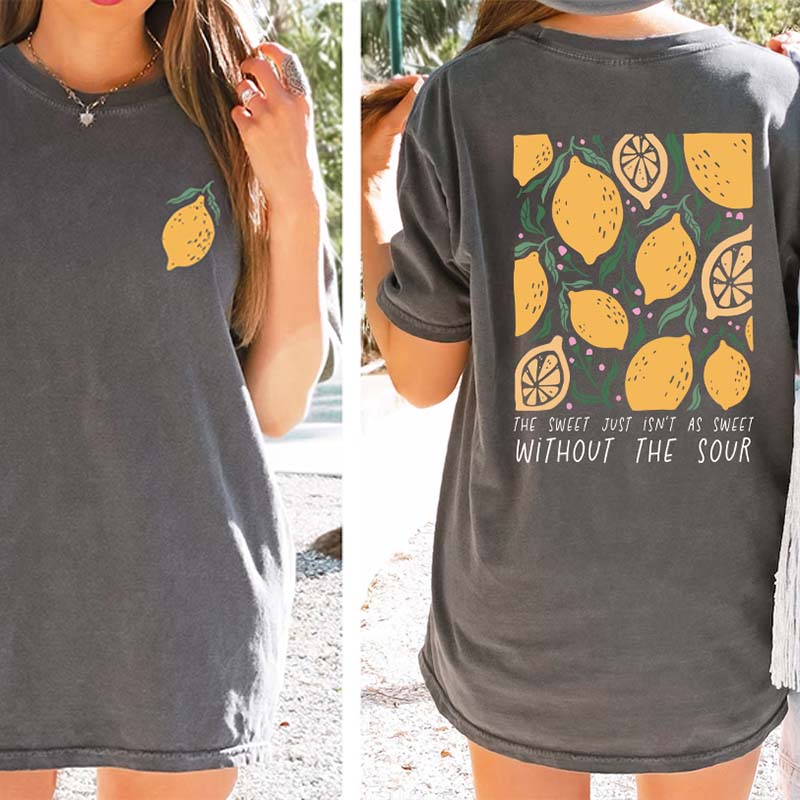 Lemons Hippie Flowers Motivational T-Shirt