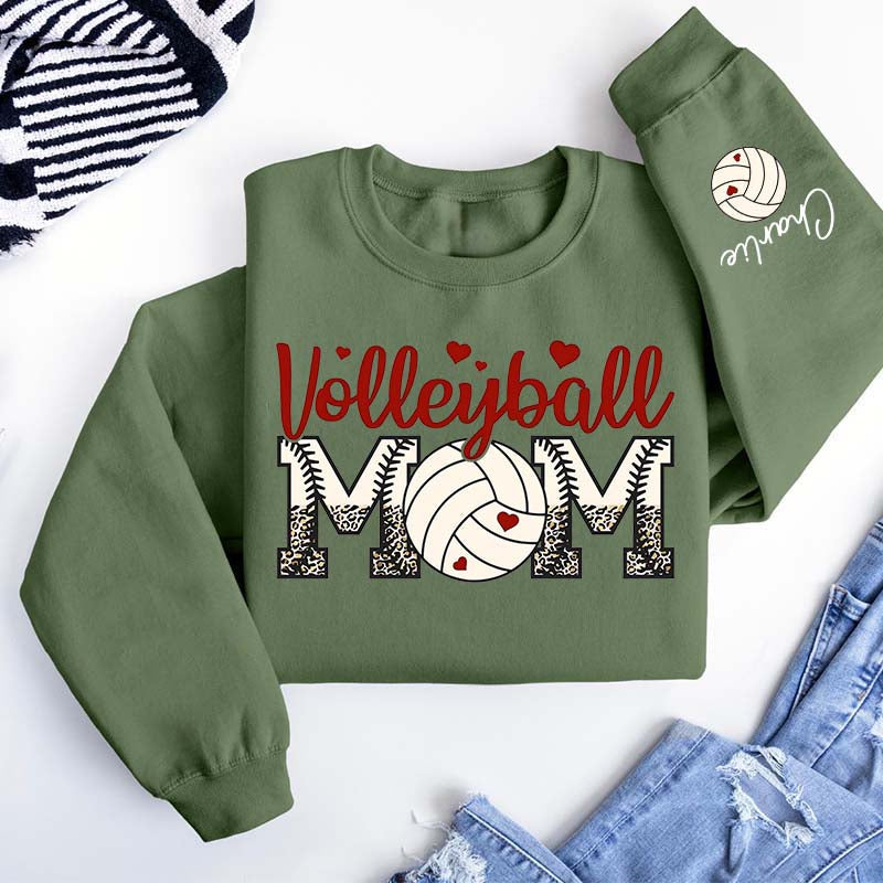 Custom Volleyball Mom Love Sweatshirt