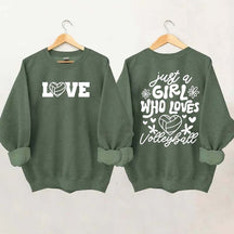Just A Girl Who Loves Volleyball Sweatshirt