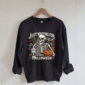 Just Waiting For Halloween Sweatshirt