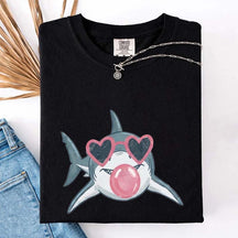 Shark Blowing Bubble Comfort Colors T-Shirt