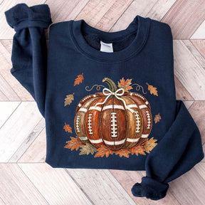 Fall Game Day Football Pumpkin Sweatshirt