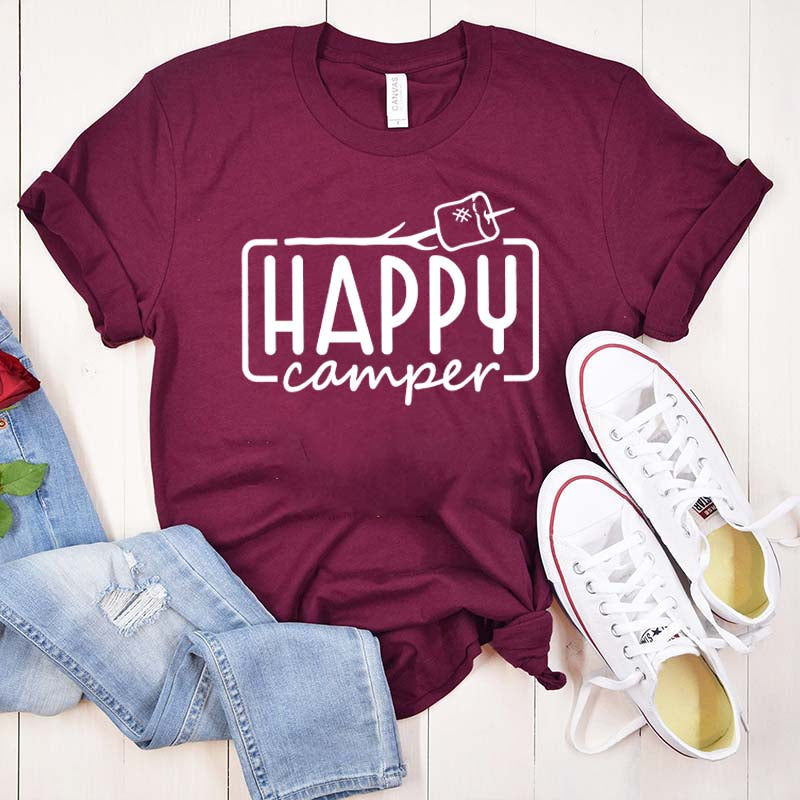 Happy Camper Marshmallow T-Shirt