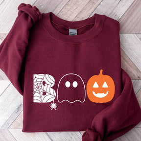 Halloween Boo Pumpkin Sweatshirt