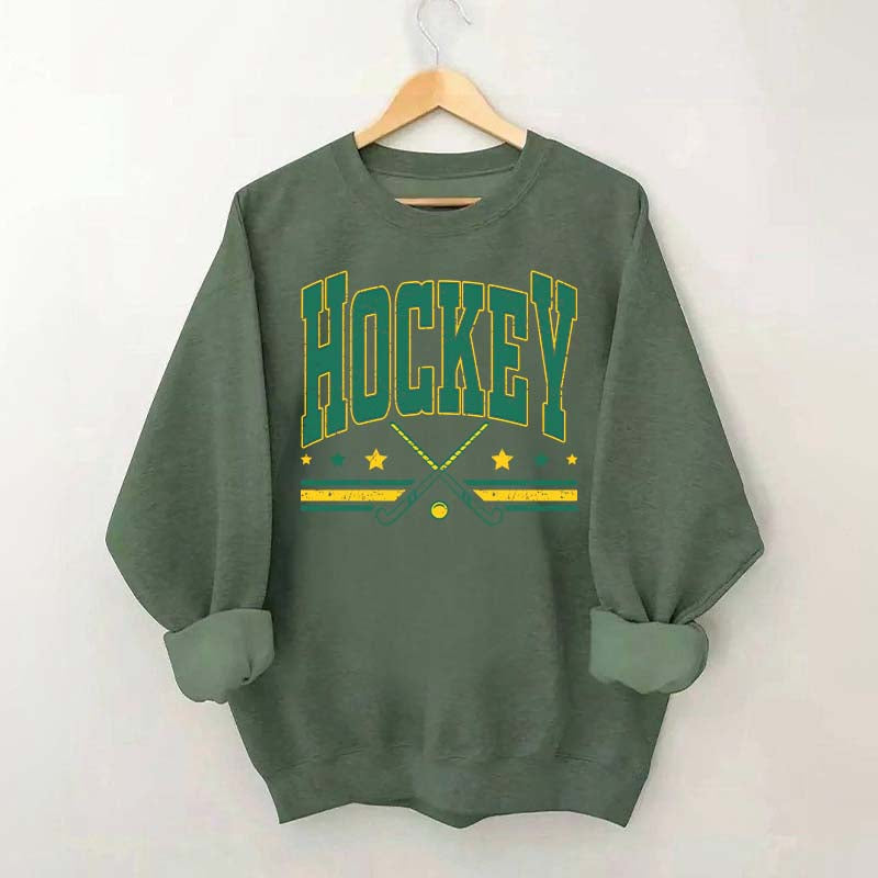 Retro Varsity Hockey Sweatshirt
