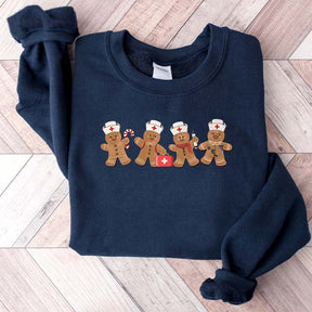 Gingerbread Christmas Nurse Sweatshirt