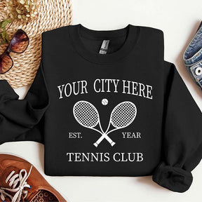 Personalized Tennis Club Sweatshirt