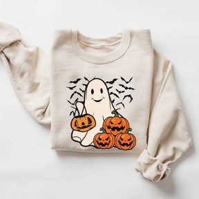 Ghost Halloween Fall Sweatshirt