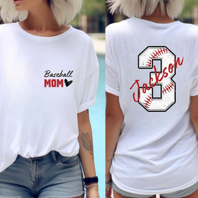 Personalized Baseball Gift for Mom T-Shirt