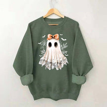 Halloween Lace Ghost Boo Sweatshirt