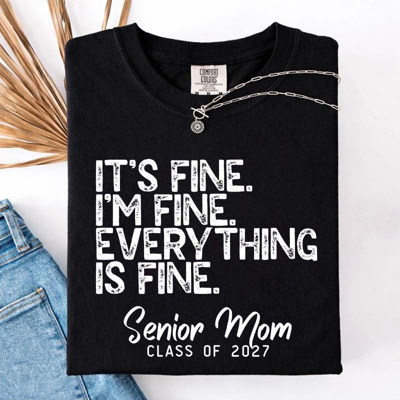 Senior Mom Class of 2027 T-Shirt