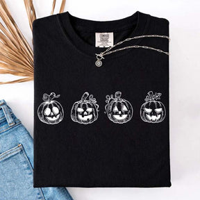 Minimalist Halloween Pumpkin T-Shirt