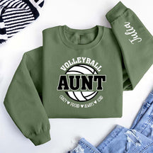 Custom Volleyball Aunt Sweatshirt