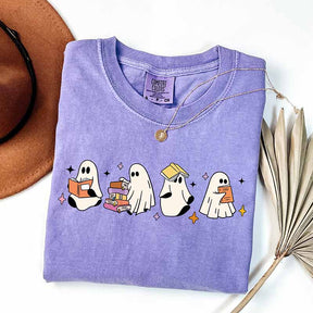 Little Ghosts Reading Books T-Shirt