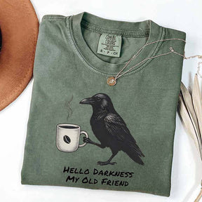 Raven Crow Hello Darkness T-Shirt