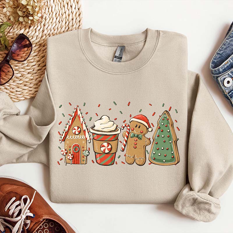 Gingerbread Christmas Coffee Xmas Sweatshirt