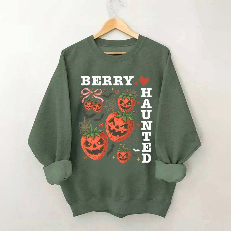 Strawberry Coquette Summerween Scary Fruit Sweatshirt