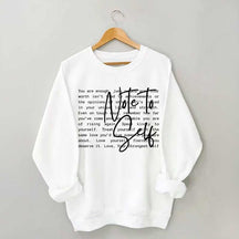Note To Self Love Yourself Sweatshirt
