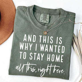 See This Is Why I Wanted To Stay Home T-Shirt
