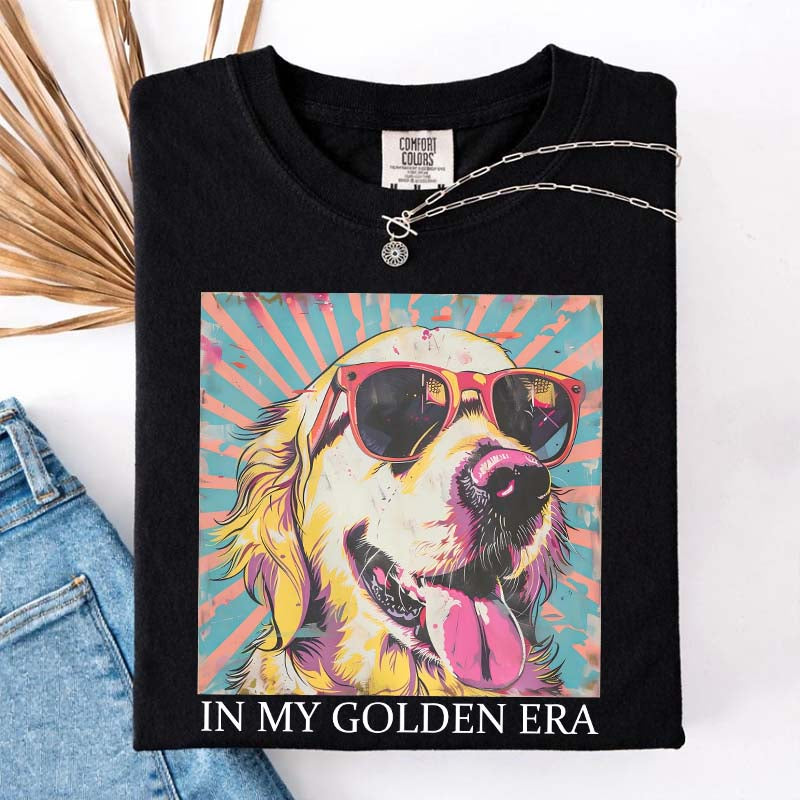 In My Golden Retriever 70s Era T-Shirt