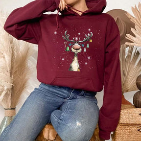 Vintage Reindeer Hoodie