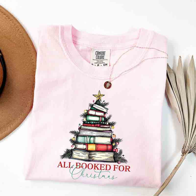 Christmas Books Tree Lover  T-Shirt