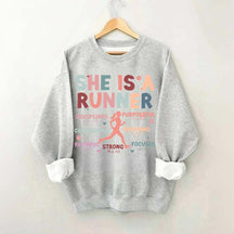Half Marathon Running Religous Sweatshirt