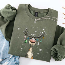 Vintage Reindeer Cute Christmas Sweatshirt