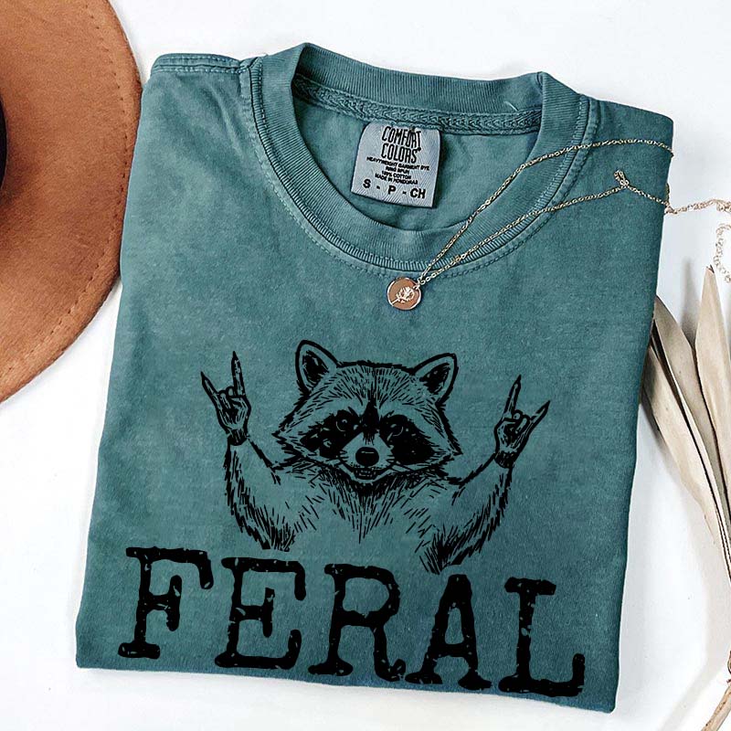 Feral Raccoon Girl T-Shirt