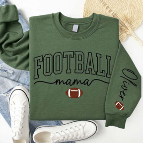Personalize Football Season Mama Sweatshirt